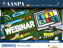 Tablet Screenshot of aaspa.org